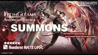 Arknights Summoning on From Gleams And Smoke Emerge Banner