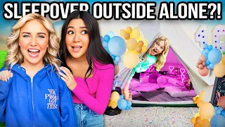 MY DAUGHTERS FIRST SLEEPOVER OUTSiDE ALL ALONE!!