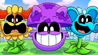 SMILING CRITTERS but they're PLANTS VS ZOMBIES?! Poppy Playtime 3 Animation