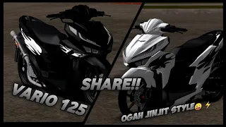 SHARE!!  MOD VARIO 125 DOWNSIZE STRIPPING API LINK MEDIAFIRE!! OGAH JINJIT STYLE😜⚡