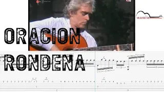 Manolo Sanlúcar-Oracion(rondena)guitar tab[Tutorial Guitarra Flamenca]