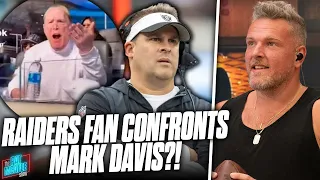 Riders Fan Confronts Mark Davis In His Suite, Tells Him To Fire Josh McDaniels?! | Pat McAfee Reacts