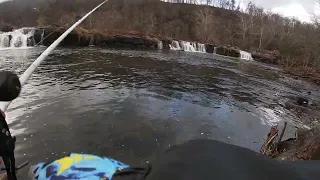 Sandstone Falls Hinton West Virginia one shore musky fishing