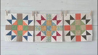 10" Autumn Patchwork Quilt Block Tutorial!!