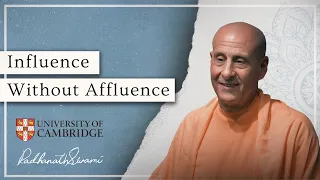 Influence Without Affluence | Radhanath Swami at Cambridge Union