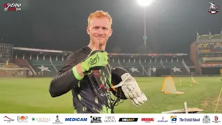 🎙️Jordon Cox Mic'd Up in the Nets🔊 | Lahore Qalandars session in Gaddafi Stadium Lahore | PSL 2023 |