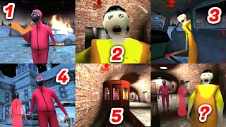 Squid Granny 3 All 5 Endings 🔥