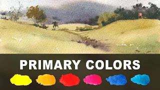 Watercolor Landscape With A Limited Palette