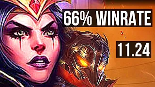 LEBLANC vs VIKTOR (MID) | 18/2/15, 7 solo kills, 66% winrate, Legendary | EUW Master | 11.24