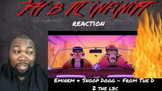 TWO ICONS ONE SONG| Eminem and Snoop Dogg - From the D 2 the LBC (REACTION!)