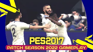 PES 2017 PATCH 2022 | UEFA CHAMPIONS LEAGUE | REAL MADRID VS BARCELONA | FULL HD GAMEPLAY | MICANO