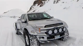 Ford F150 AT44 superior snow performance, test driving the Arctic Trucks in Iceland