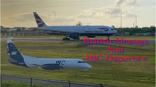 British Airways and IBC Departure|Plane Spotting at Grand Cayman (MWCR)