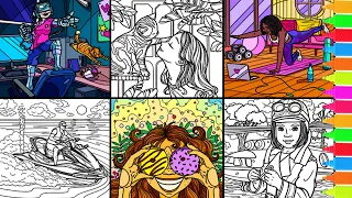 Coloring I Am Unstoppable, Best Friends, New Full Body Workout, My New Jet Ski | Coloring Pages