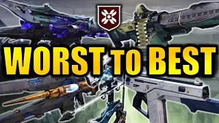 Destiny 2: WORST to BEST Shadowkeep Exotic Weapons!