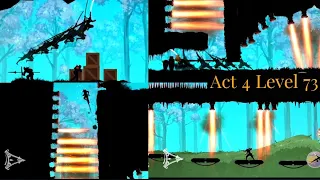 Ninja Arashi 2 GamePlay | Act 4 | Level 73 | By Blackpanther | HxPathak