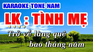 Liên Khúc Karaoke TÌNH MẸ Nhạc Sống Khánh My | Tone Nam Dễ Hát Nhất