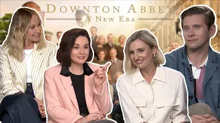 "It's like herding cats!" Michelle Dockery & cast on filming the sequel | Downton Abbey: A New Era