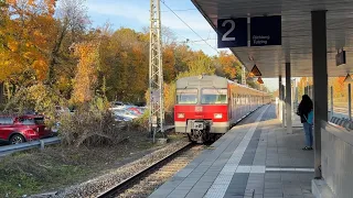 BR 420 erreicht lautstark den Bahnhof Planegg - Linie S6