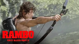 'Rambo Fights a Soldier With Bow' Scene | Rambo: First Blood Part II