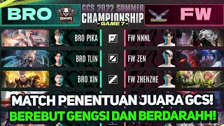 MATCH PENENTUAN JUARA GCS 2022!! AMPE 7 GAME MATCH BERDARAH DAN PAPAN ATAS!!