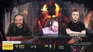 Happy's interviews during W3Champions S13 Finals | Back2Warcraft Clips