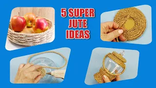 🔥 5 Amazing Ideas Jute Decor | DIY Home JUTE Decor | Jute Crafts for Interior