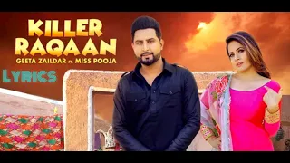 killer rakan geeta zaildar/Killer raqaan/Killer rakan song lyrics/Latest punjabi song 2020/New songs