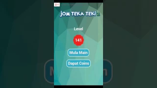 Jawapan Jom Teka Teki 2 ( Level 141 , 142 , 143 , 144 , 145 , 146 , 147 , 148 , 149 , 150 )