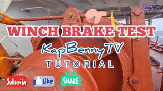 KapBennyTV Tutorial - How to carry out the Winch Brake test