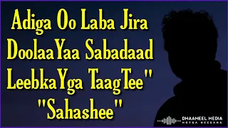 Maxamuud M Xasan Kabanle Heestii | ila Labo Lis Caashaqa | Lyrics