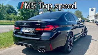 BMW M5 perfect car for German no limit highway (autobahn)