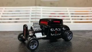 Custom Hot Wheels 32 Ford Gasser “Black Widow”