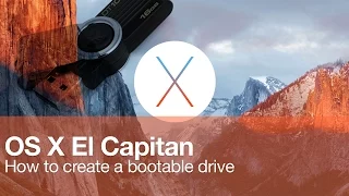 HOW TO: Create a bootable OS X El Capitan USB Drive