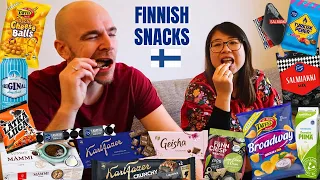 First time trying 10+ FINNISH SNACKS (is it good?)
