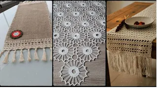 Gorgeous And Classy Crochet Table Mats Designs Patterns /Festive Table Runner Crochet Pattern 2023