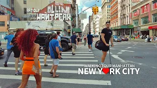 NEW YORK CITY TRAVEL 36 - WALKING TOUR MANHATTAN, Brooklyn Bridge, Broadway, Union Square & SoHo, 4K