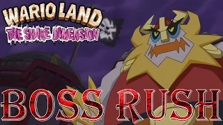 Wario Land: Shake It! - Boss Rush (All Boss Fights, No Damage)