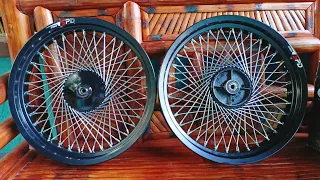 New Design 72spokes SPD 3.00 x 17 front & Rear | Drum brake