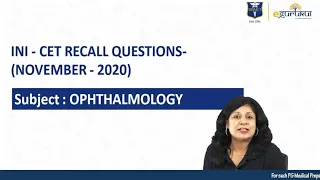 INI CET Recall Questions Nov 2020 || Dr. Niha Aggarwal