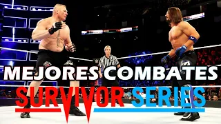 Los 10 MEJORES COMBATES en la HISTORIA de SURVIVOR SERIES