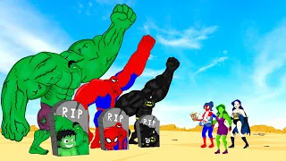 Rescue All Family HULK & SPIDERMAN, BATMAN : Returning from the Dead SECRET - FUNNY