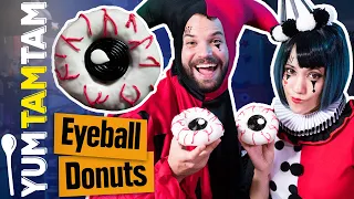 Eyeball Donuts // Einfaches Halloween-Rezept // #yumtamtam