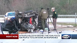 24 people killed in crashes on NH roads this year