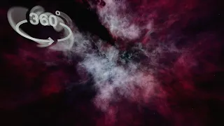 Virtual Flight Through a Nebula (360° VR Simulation)