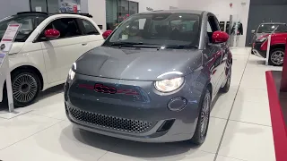 Fiat 500e (RED) in Mineral Grey