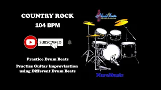 Drum Loop (0045): Country Rock in 104BPM – NaraMusic