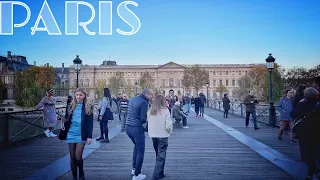 🇫🇷[PARIS 4K]  WALK IN PARIS "PONT DES ARTS" (EDITED VERSION) 27/NOVEMBER/2022