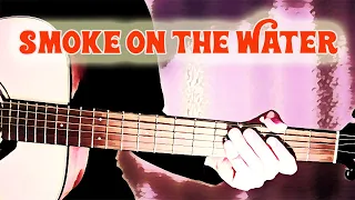How to play Smoke on the Water on Acoustic Guitar (INTRO | TAB)