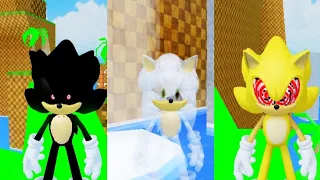 How to get the "Dark Exe Sonic" "Fleetwey Super Sonic" "Ghost Sonic" in Find The Sonic Morphs #sonic